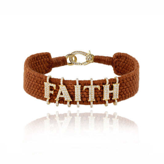 Faith Hazelnut bracelet in Gold plated Silver 