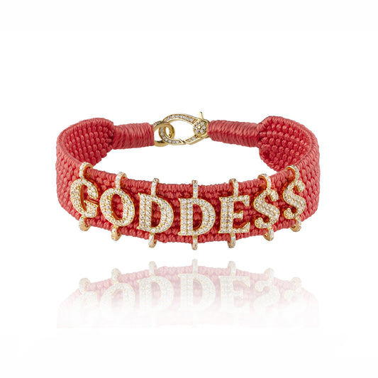 Goddess Cheek bracelet in Gold plated Silver 