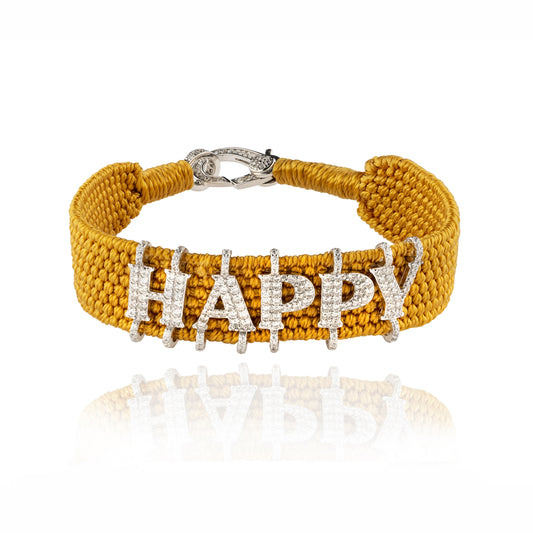 Happy Ochre bracelet in Silver