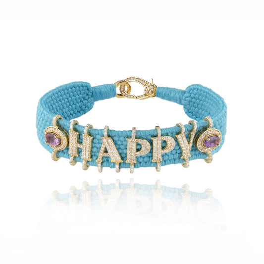 Happy Turquoise bracelet in Gold plated Silver