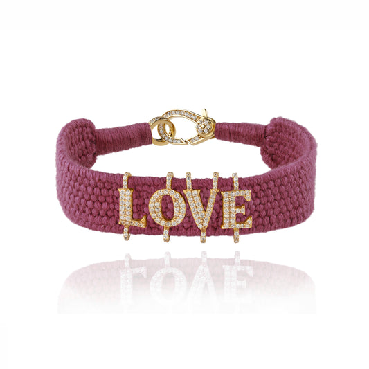 Love Bamboo bracelet in Gold plated Silver