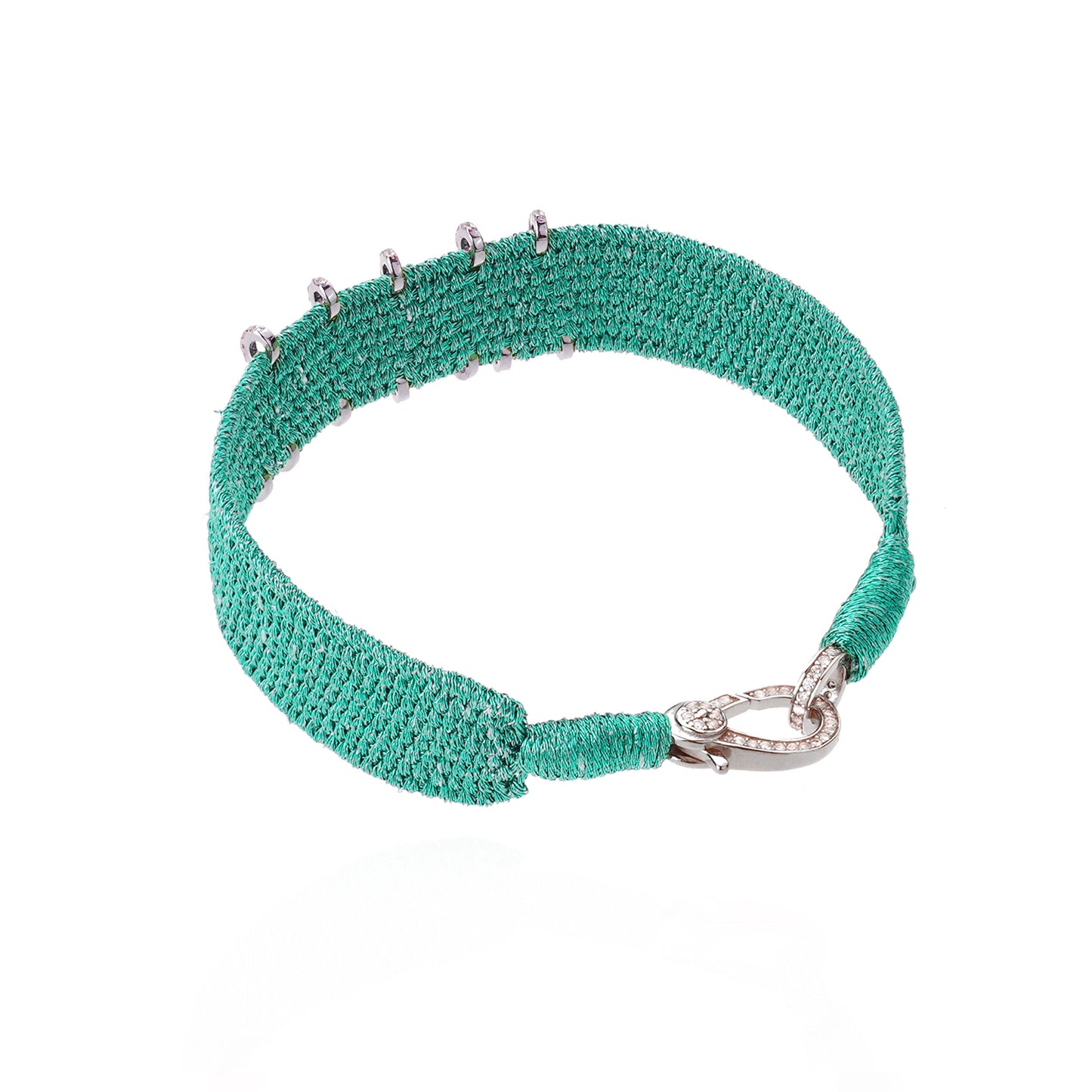 Love Emerald bracelet in Silver