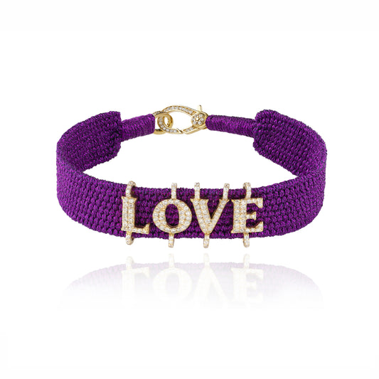 Love Iris bracelet in Gold plated Silver