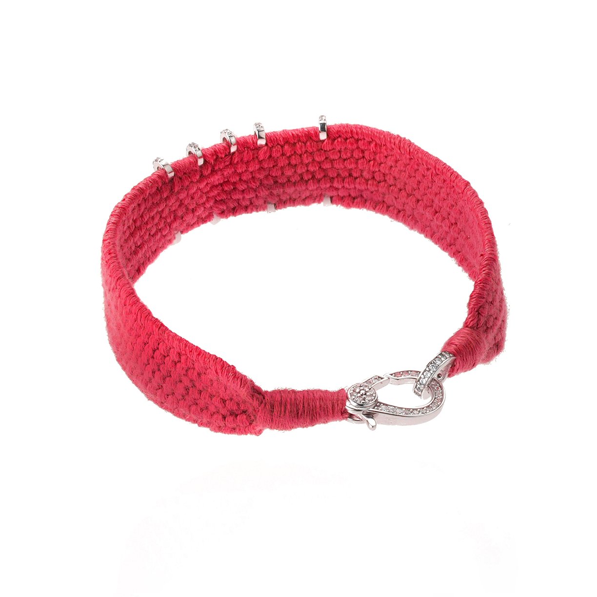 Love red bracelet in Silver