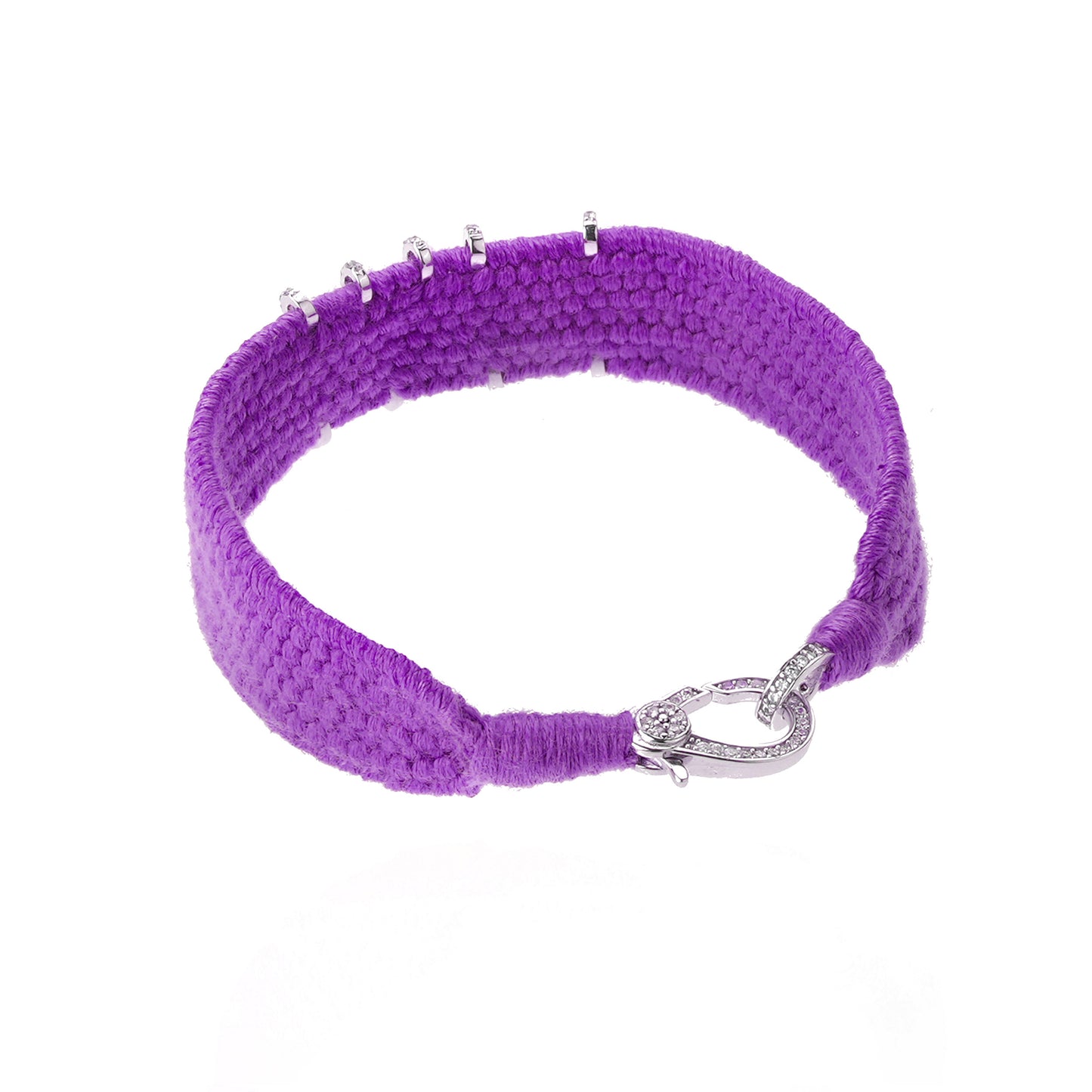 Love Purple bracelet in Silver