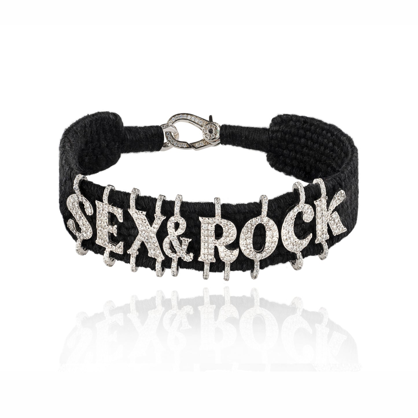 Sex & Rock Black bracelet in Silver