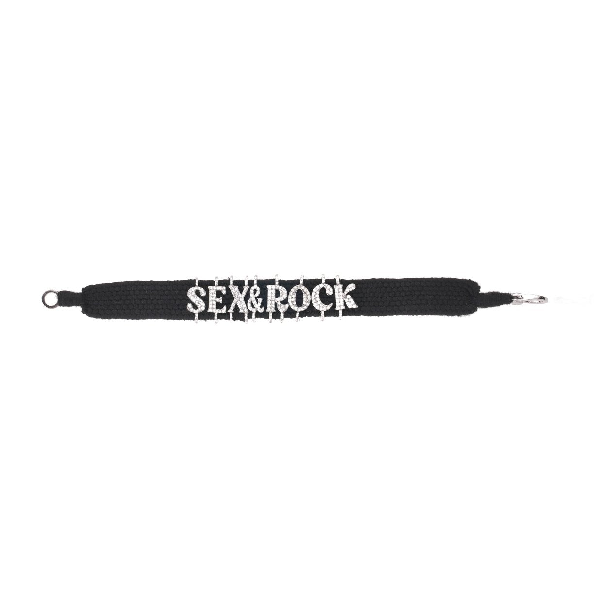 Sex & Rock Black bracelet in Silver