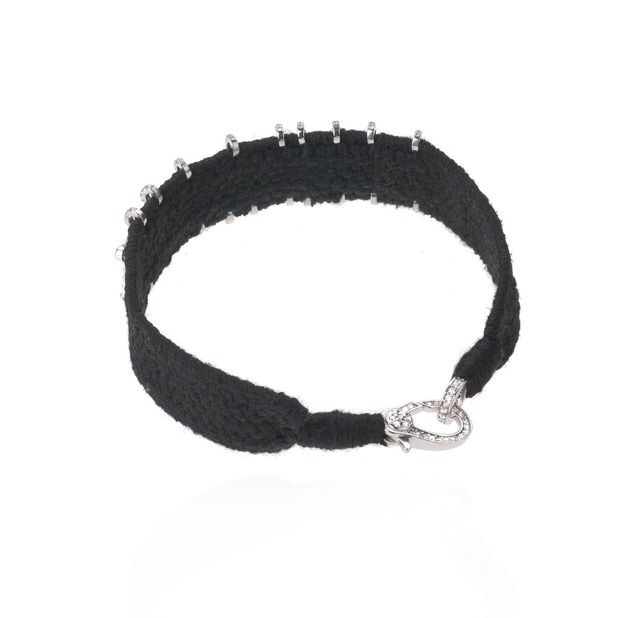 Sex & Rock Black bracelet in Silver