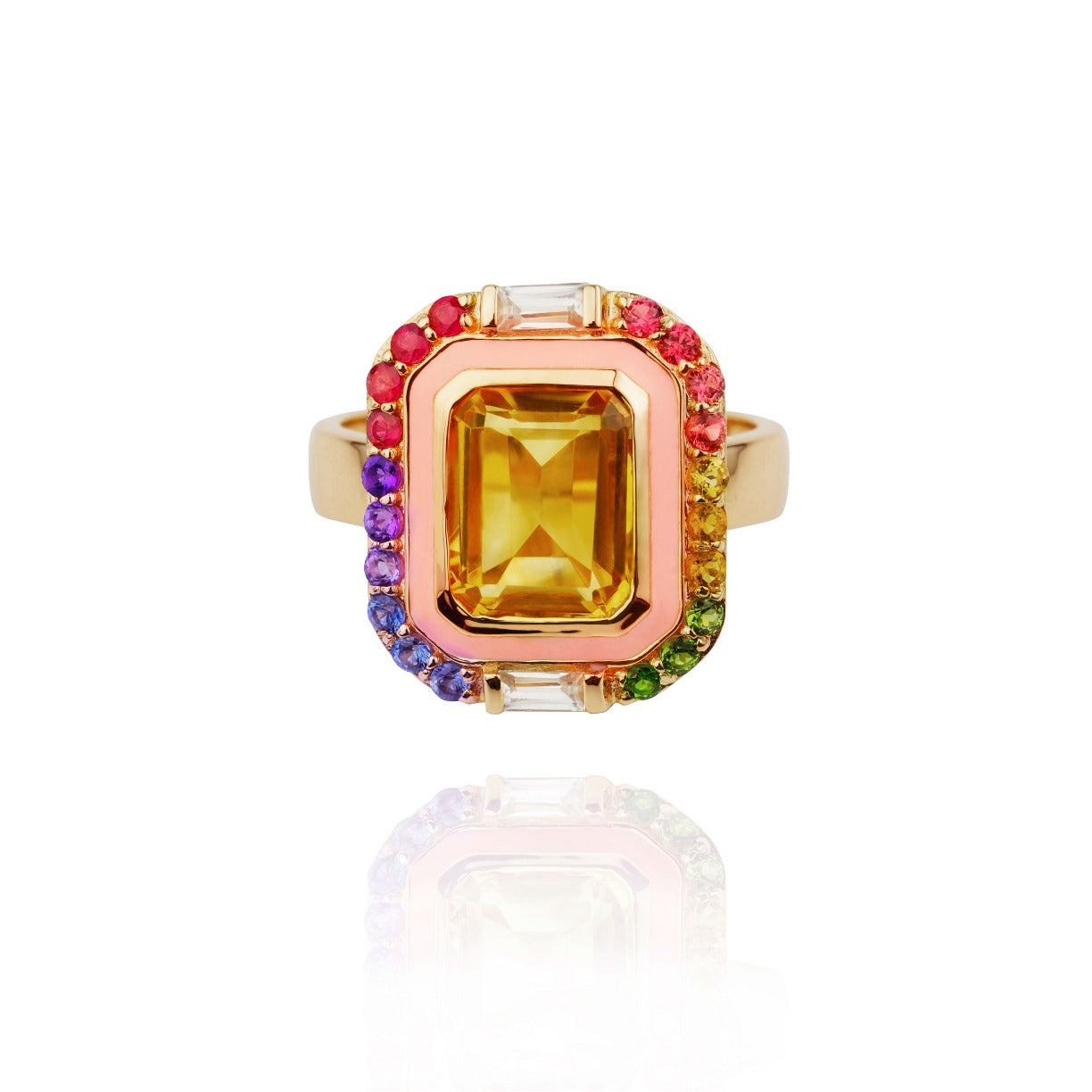 Bague Giny rose clair