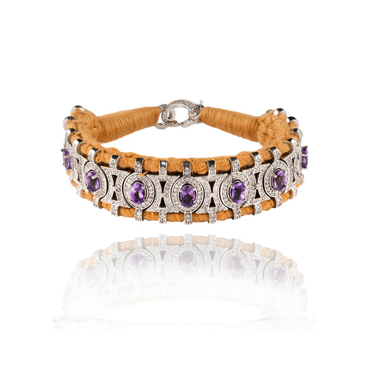 Sao Paulo Camel and Amethysts bracelet 