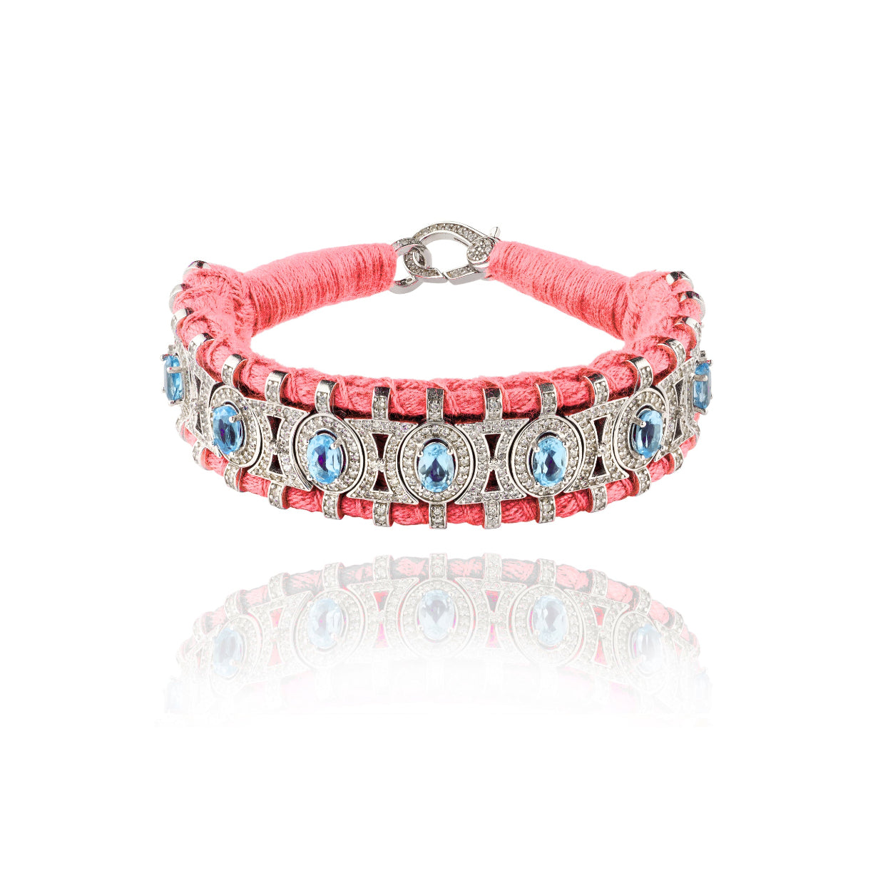 Bracelet Sao Paulo corail fluo - topazes