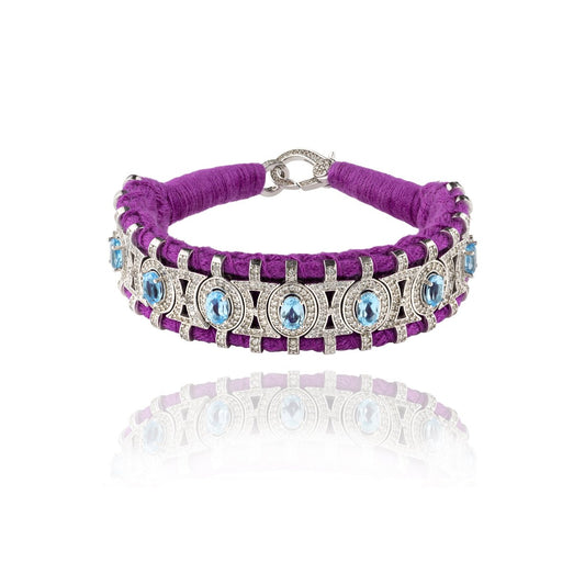 Sao Paulo Violet and Emeralds bracelet 