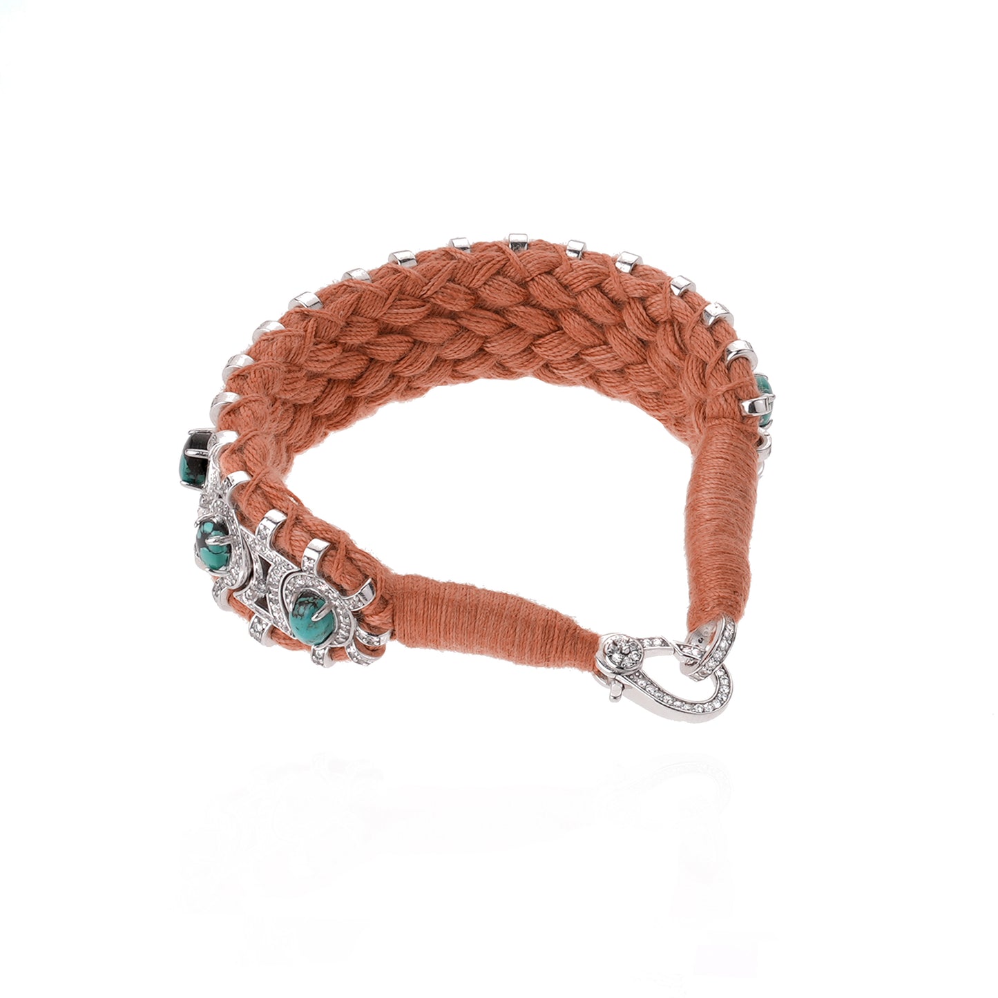 Blush and Turquoise Sao Paulo bracelet