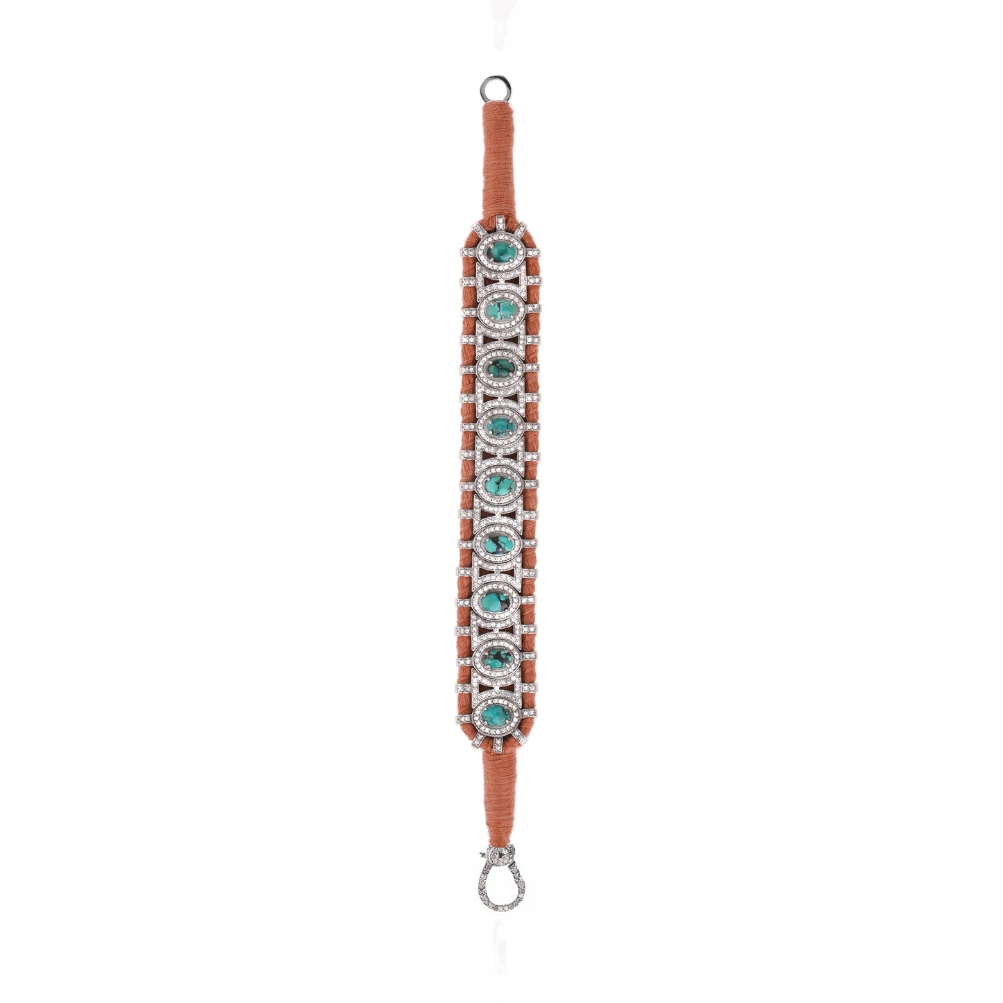 Blush and Turquoise Sao Paulo bracelet