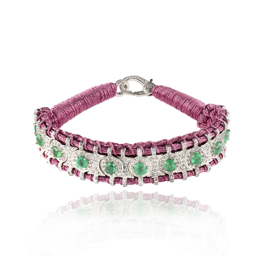 Sao Paulo candy and Emeralds bracelet 