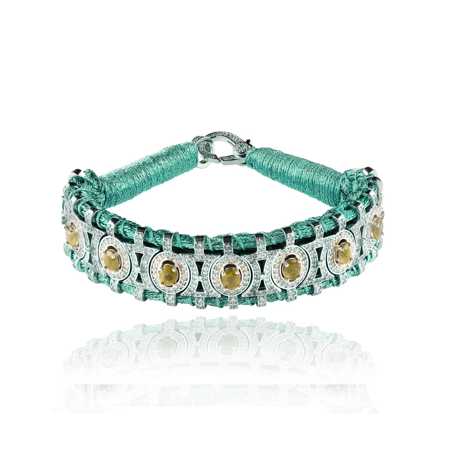 Sao Paulo Emerald and Citrine bracelet