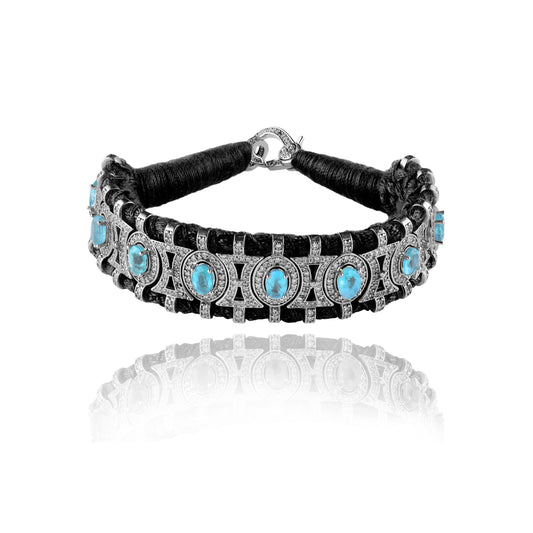 Sao Paulo Black and Topazes bracelet 