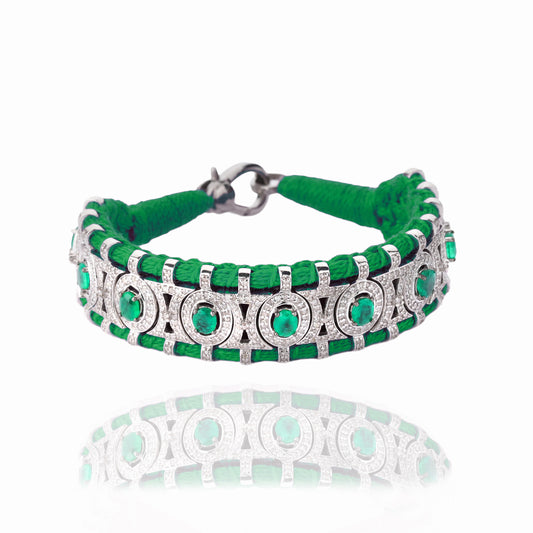 Sao Paulo Green and Emeralds bracelet 