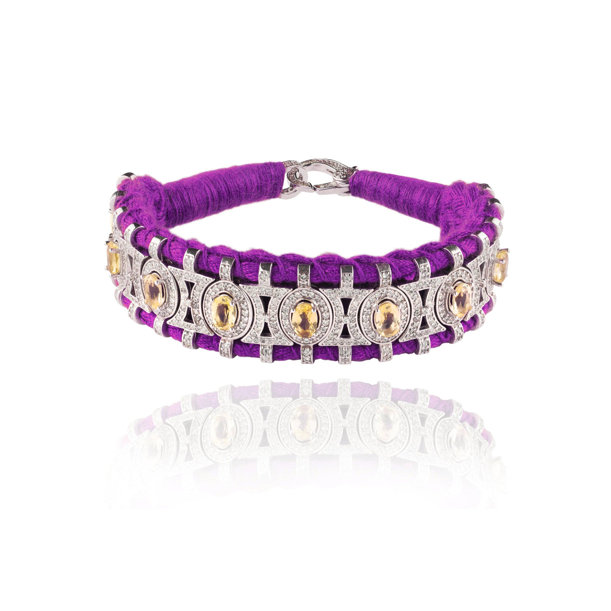 Bracelet Sao Paulo violet - citrines