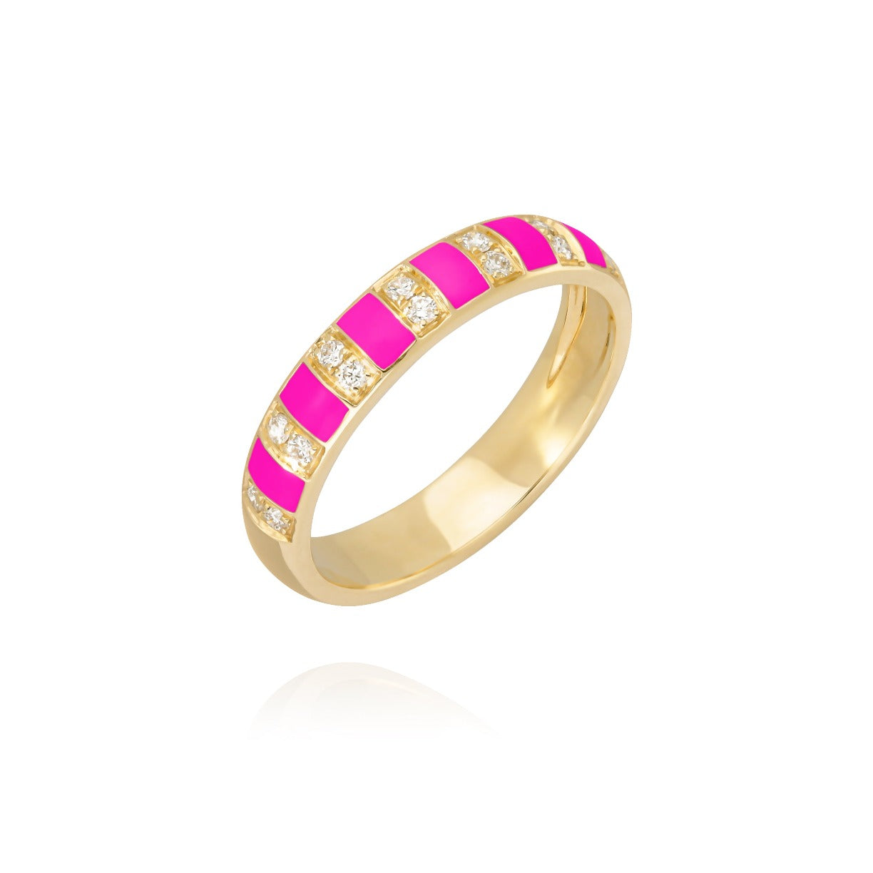 Neon pink Billie ring 