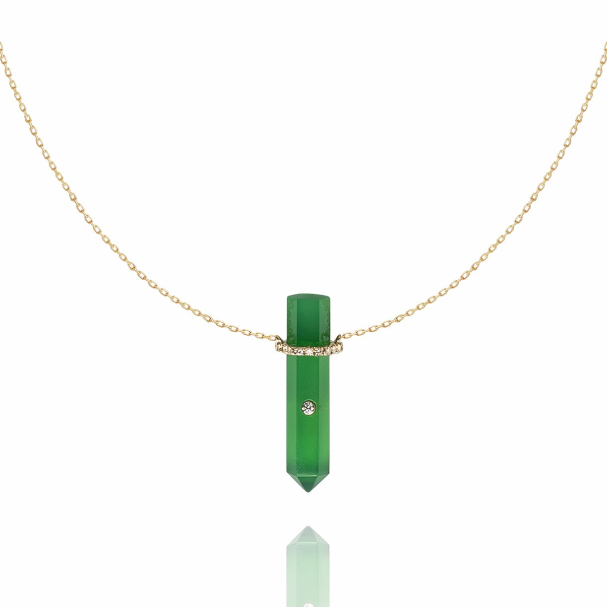 Buffy chrysoprase necklace