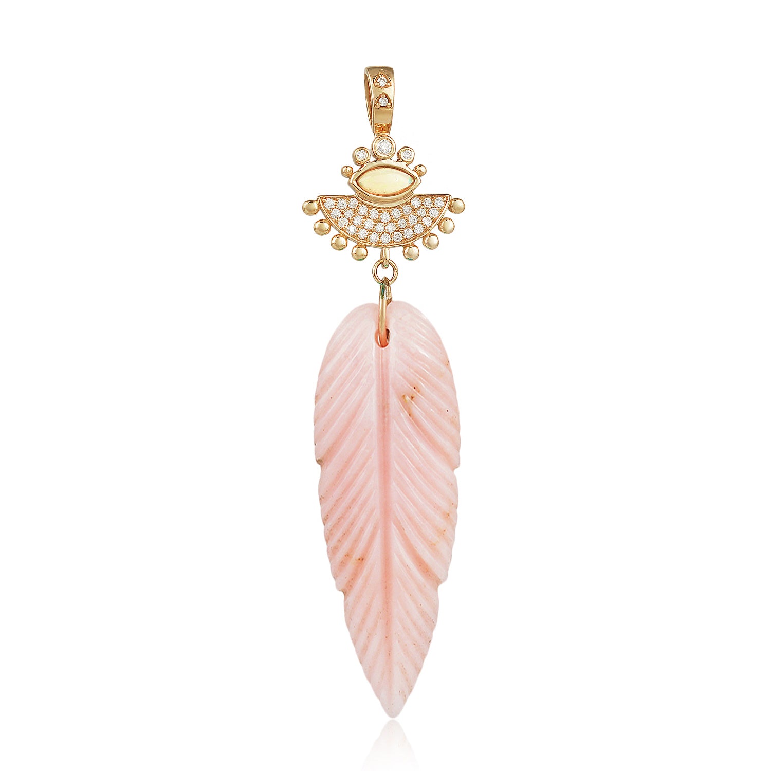 Pink opal Cesar pendant 