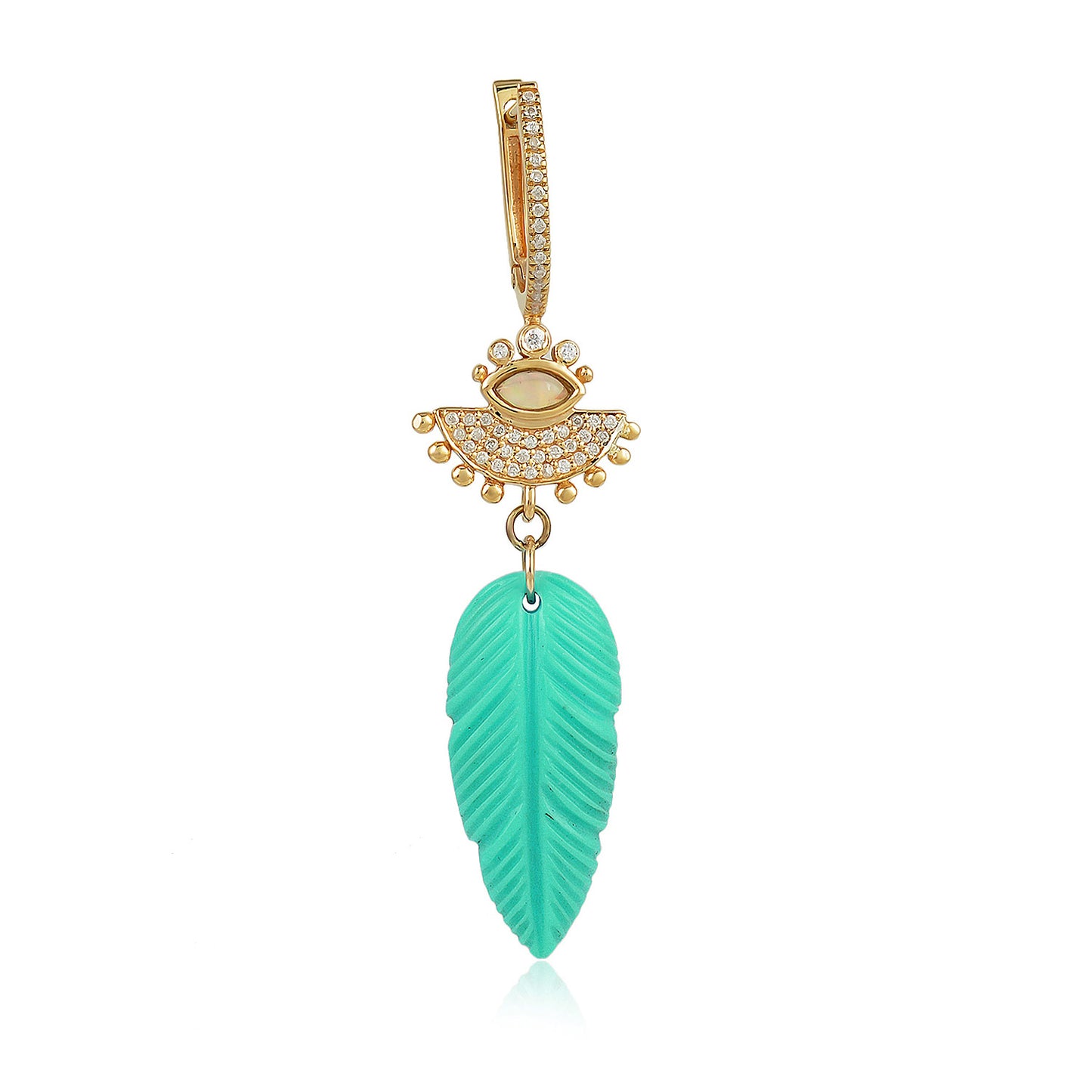 Cleopatra Chrysoprase earring