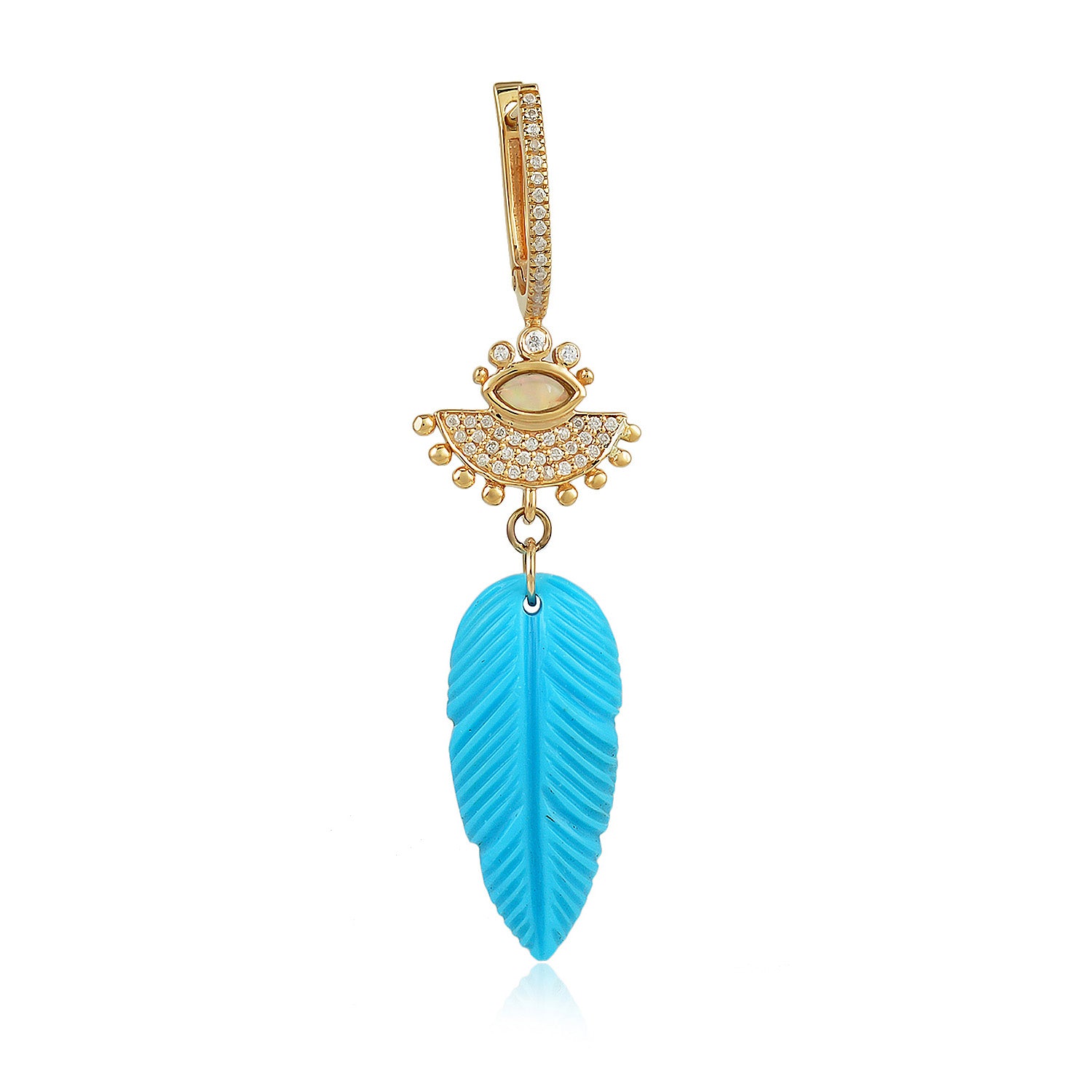 Boucle d'oreille Cleopatra Turquoise