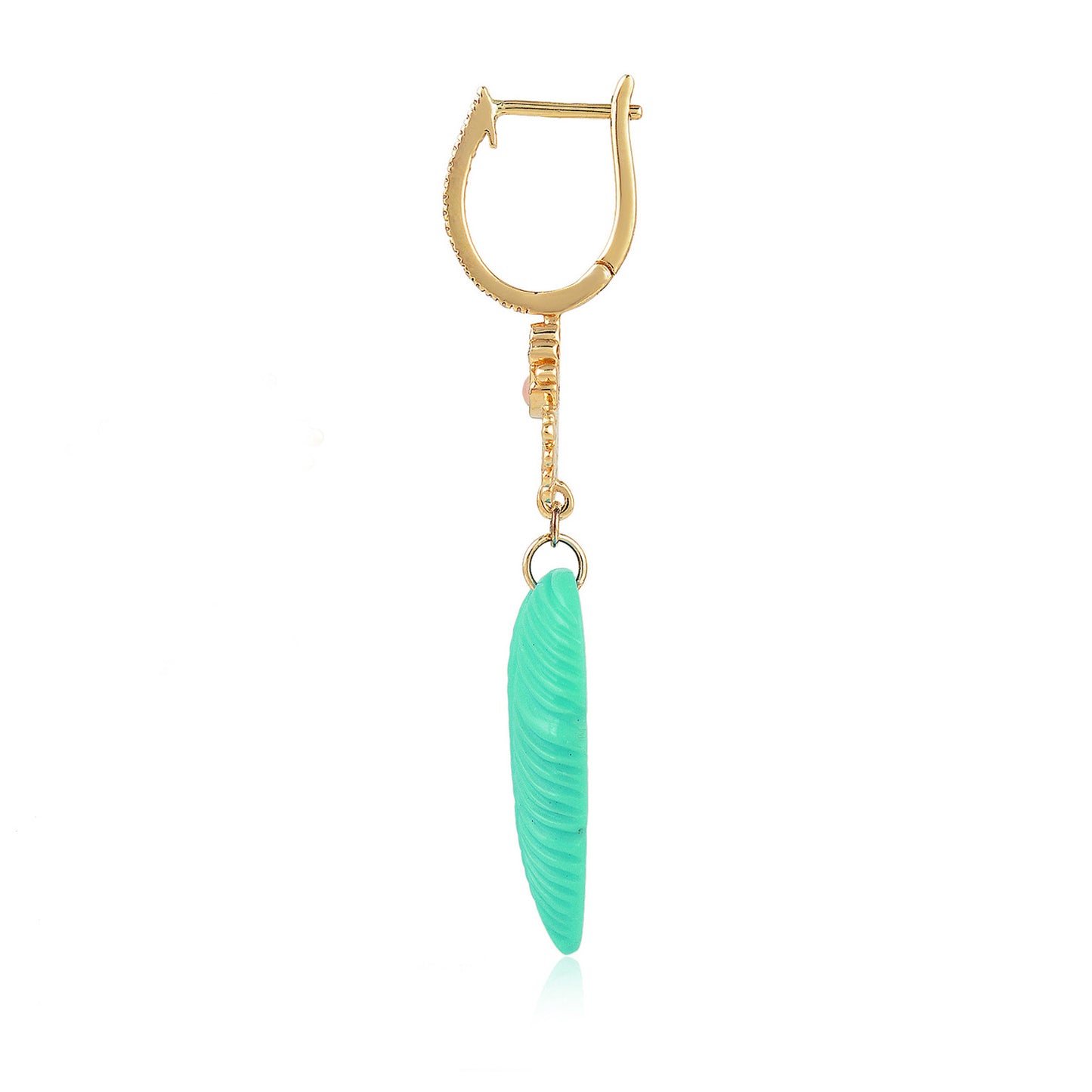 Cleopatra Chrysoprase earring