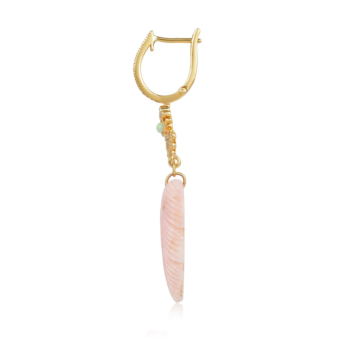 Cleopatra Pink Opal earring