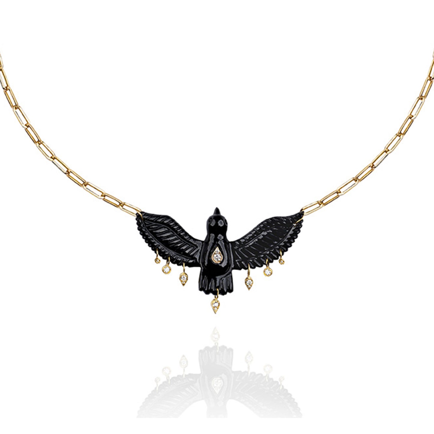 Onyx Condor necklace