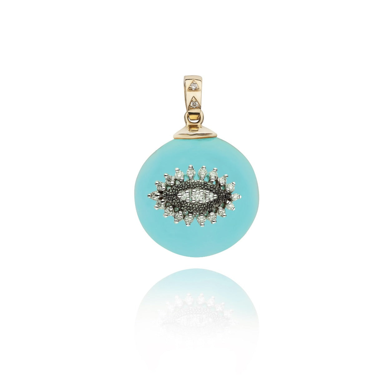 Eye on me turquoise pendant