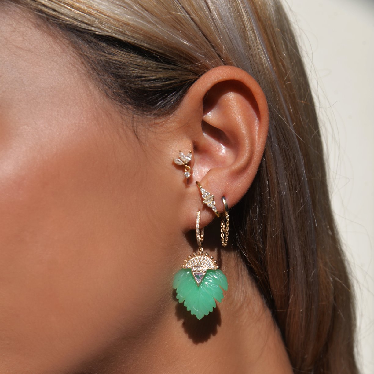 Isis Chrysoprase earring