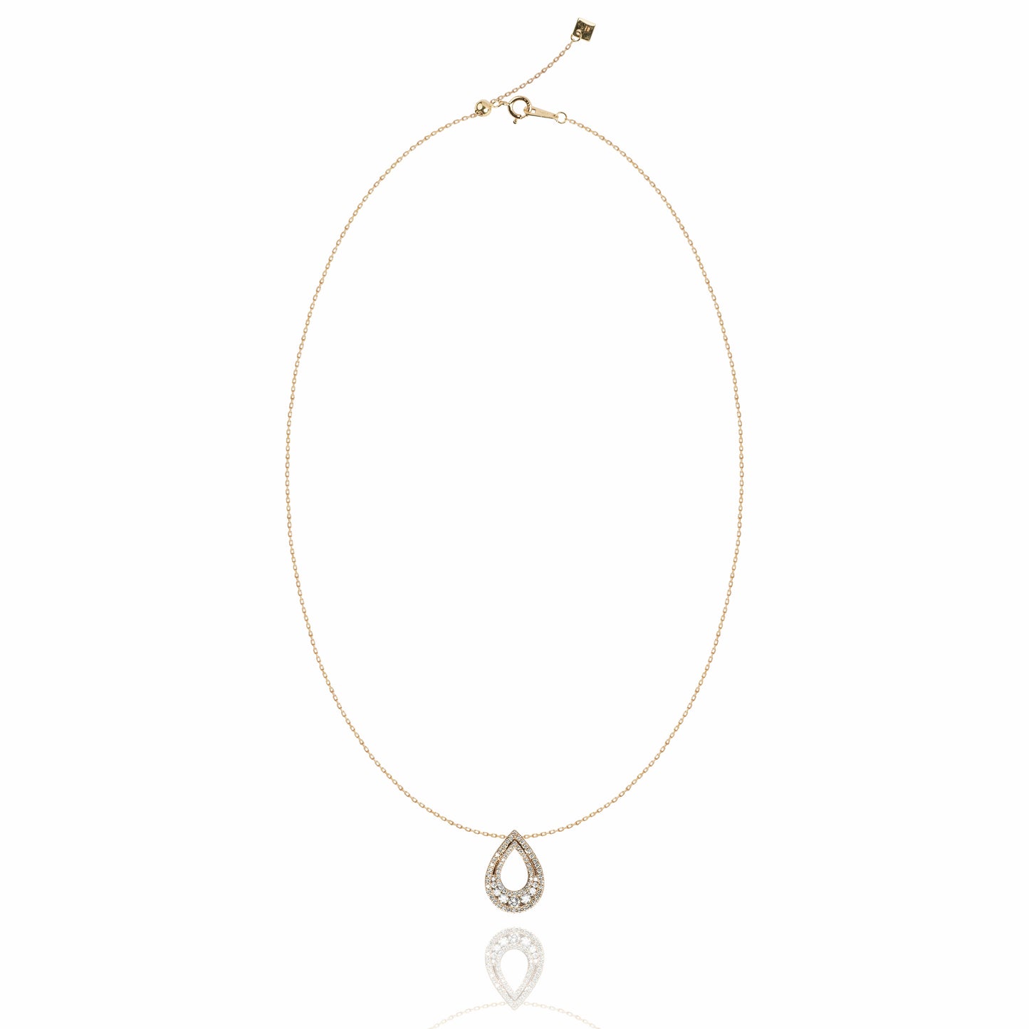 Yellow gold frozen necklace