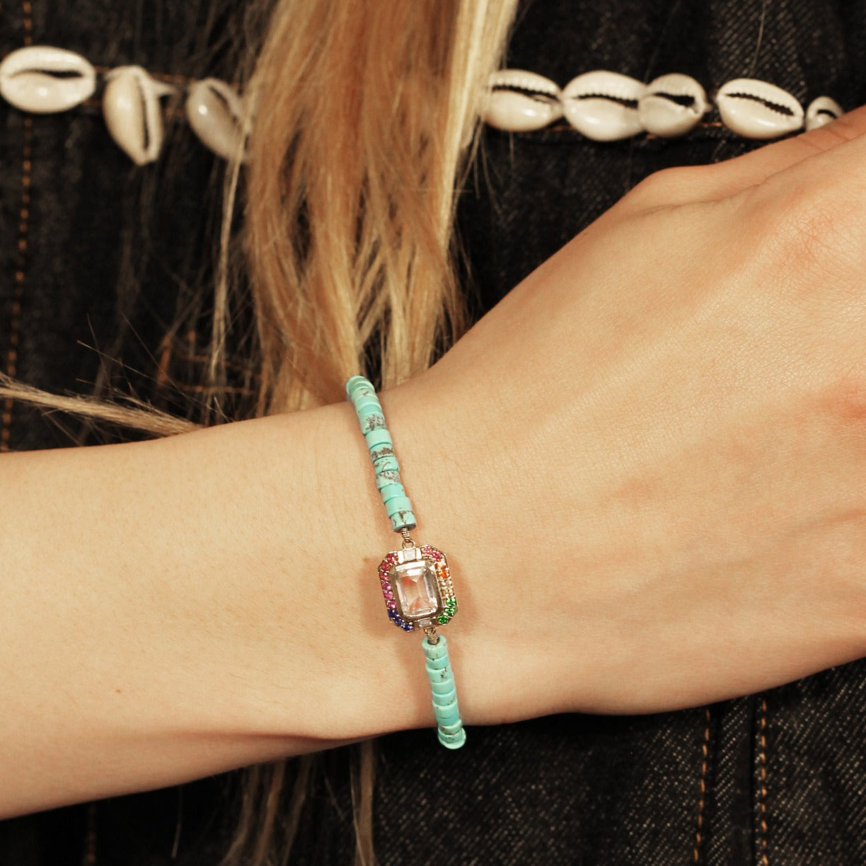 Hervine turquoise bracelet