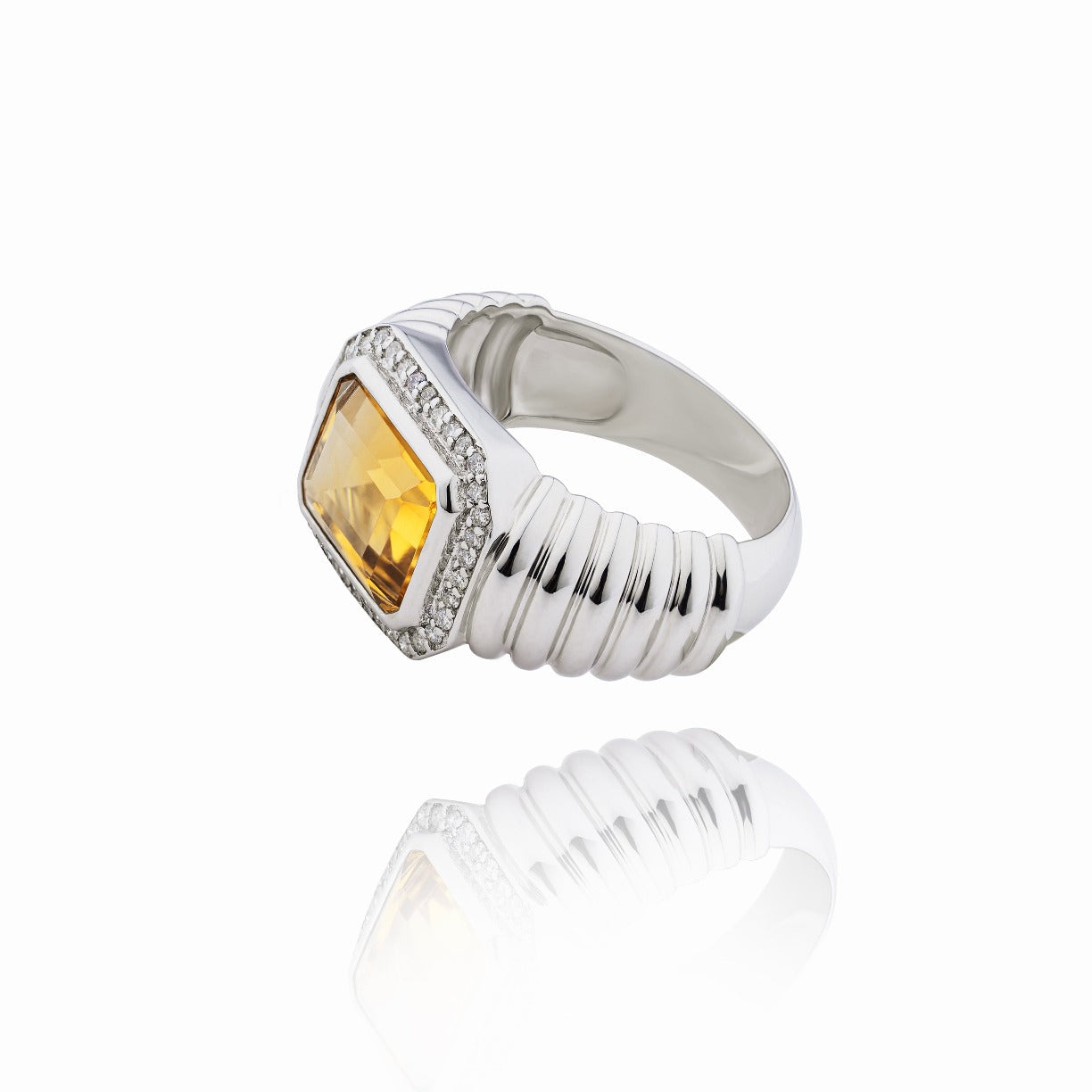 Bague Marly Argent, Citrine