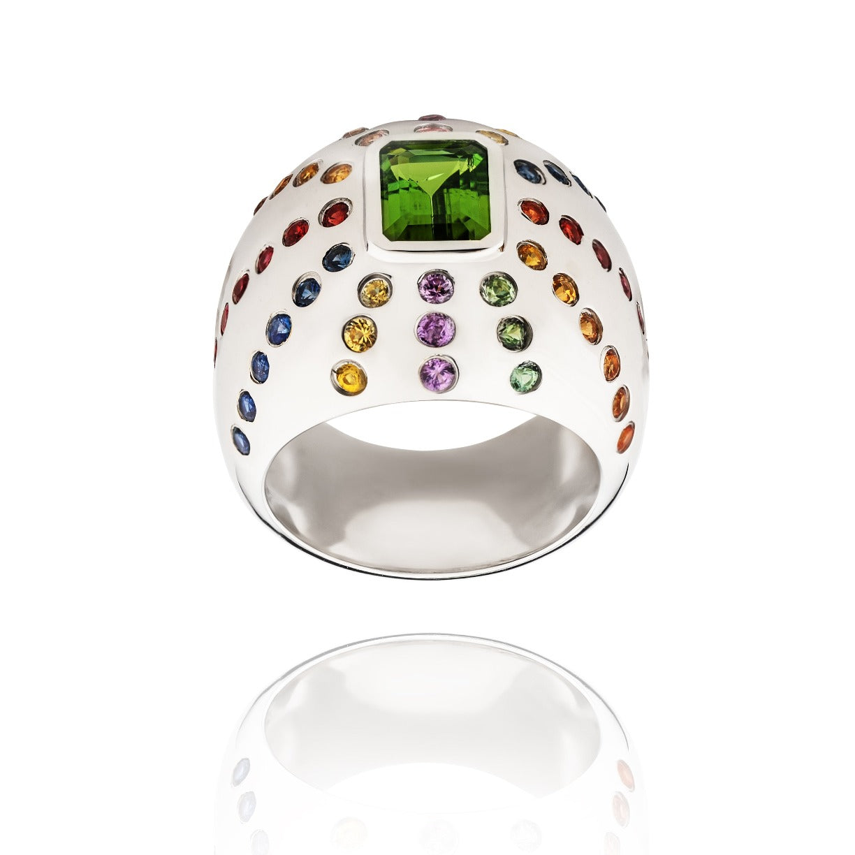 Bague Marteen Argent - rainbow