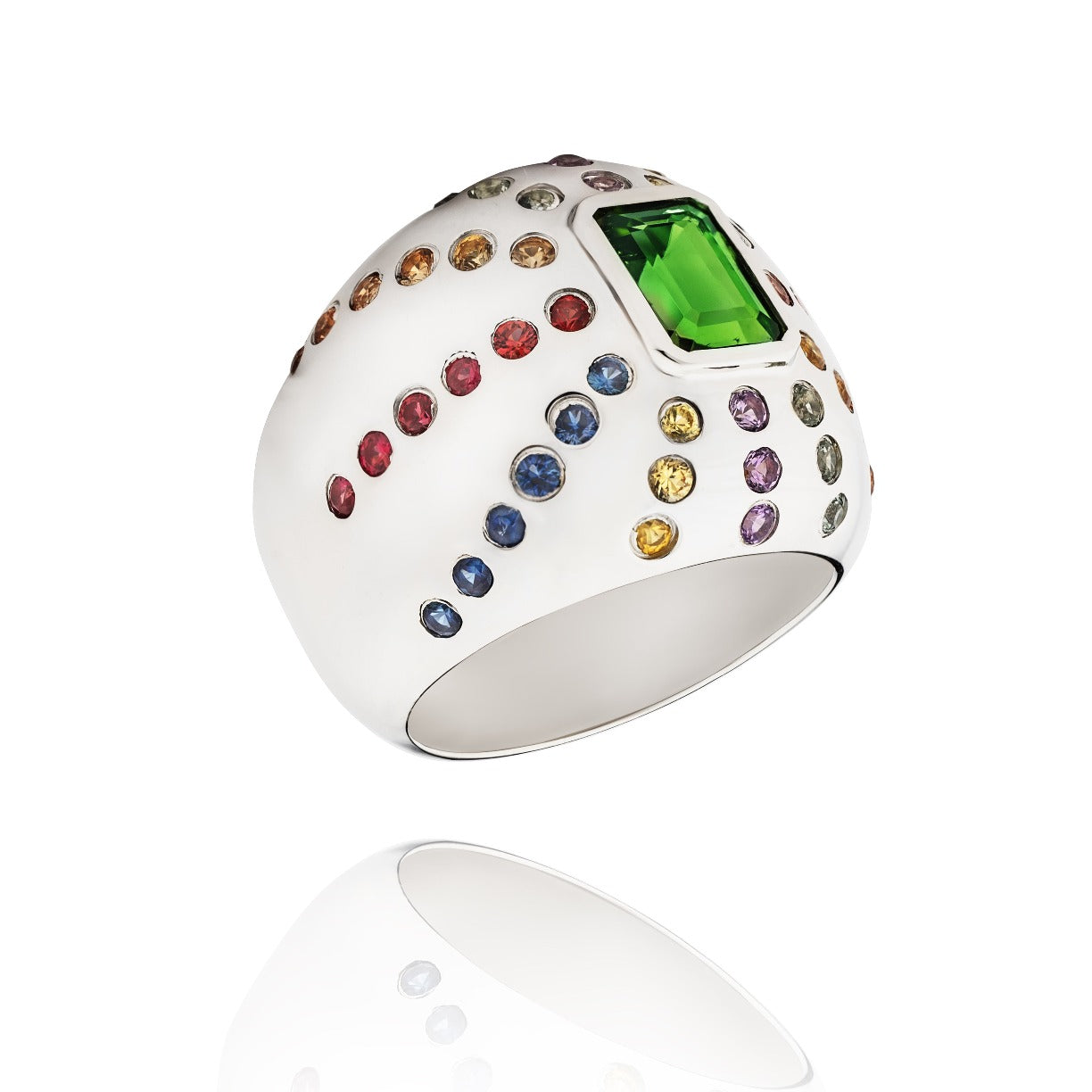 Bague Marteen Argent - rainbow