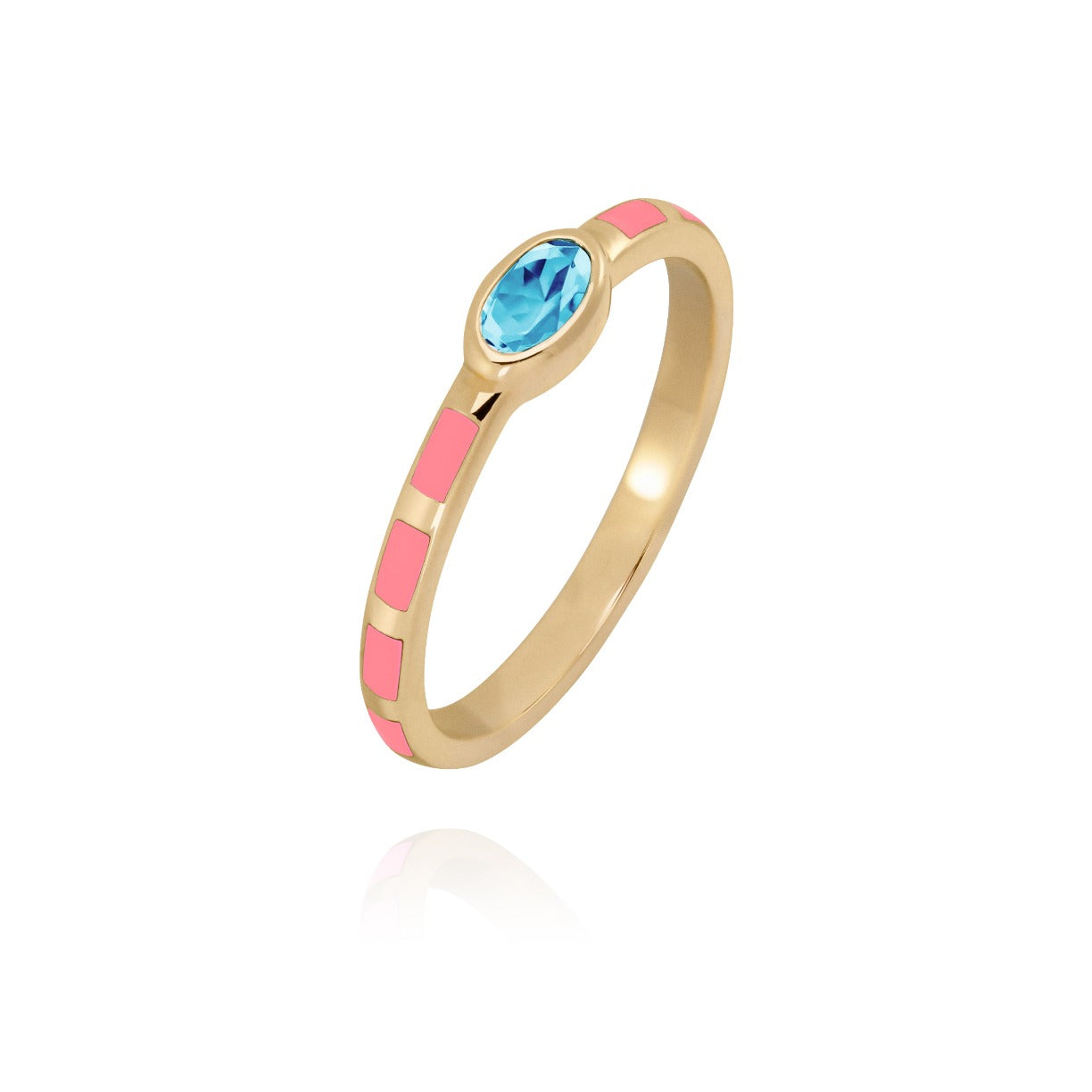 Marnie Neon Coral Ring 
