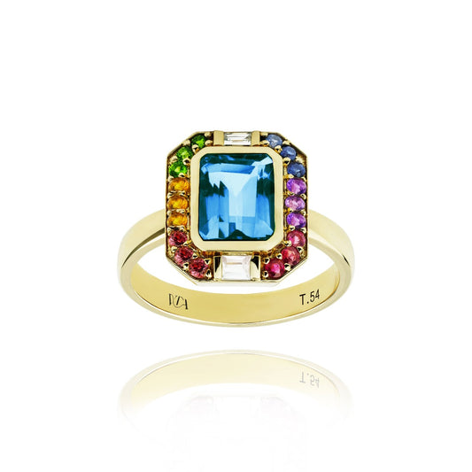 Meghan ring london blue topaz