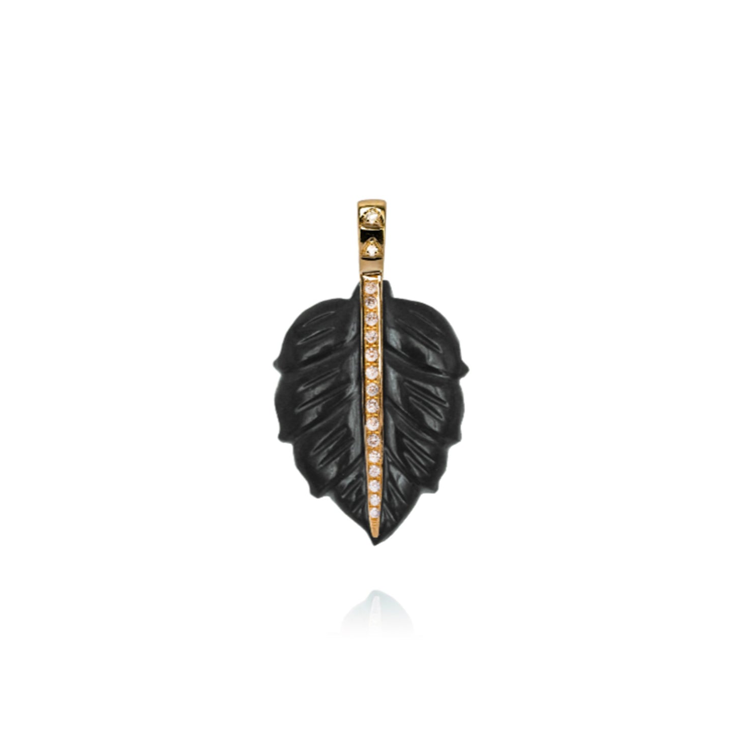 Onyx Petal Pendant