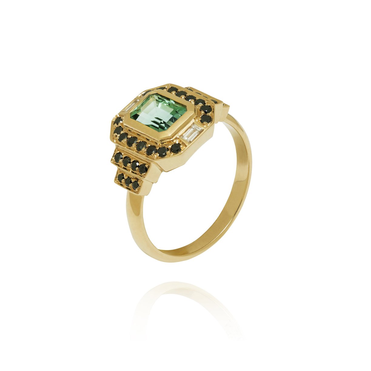 Pandora Green Tourmaline Ring