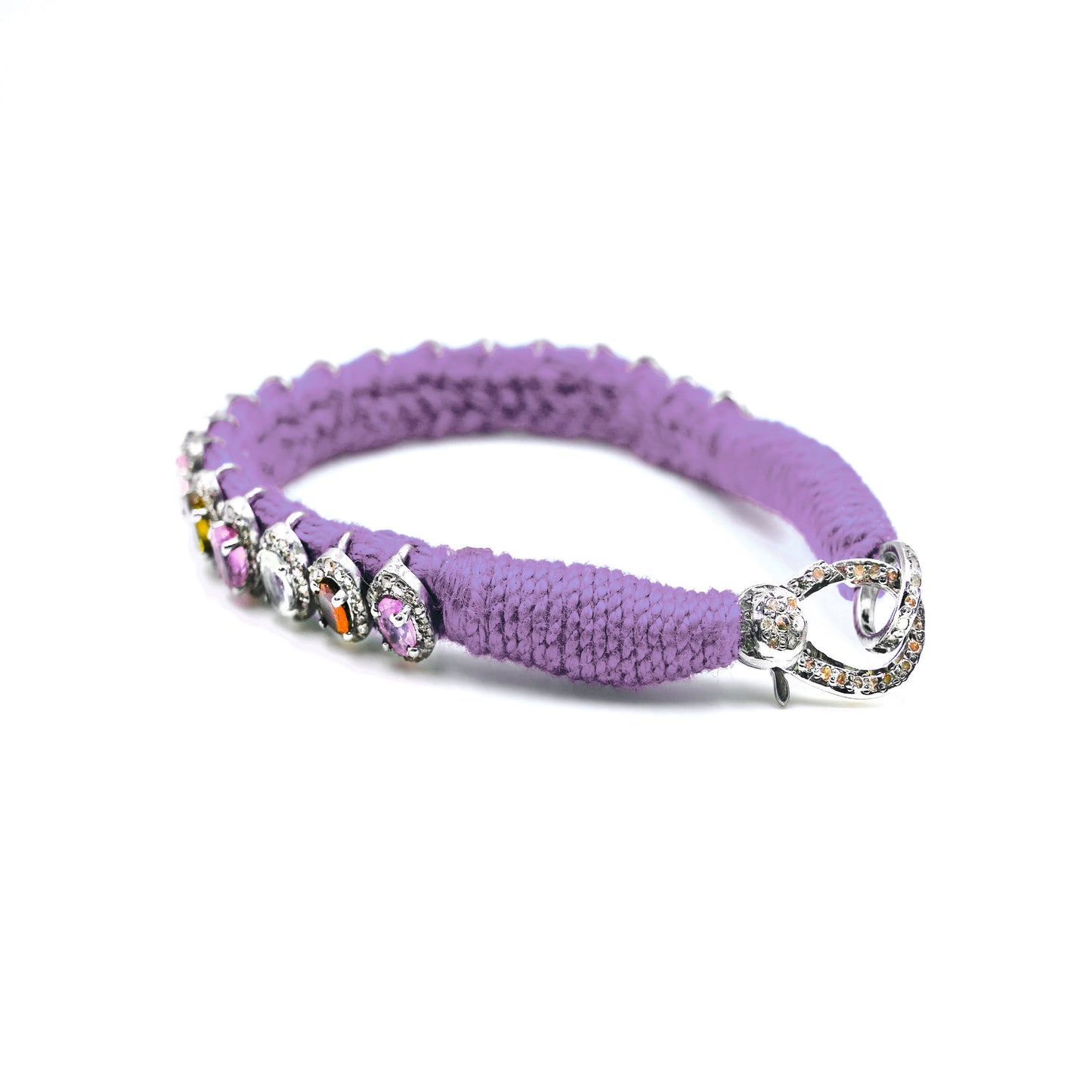 Rio Violet bracelet, semi-precious stones in 925 silver and diamonds