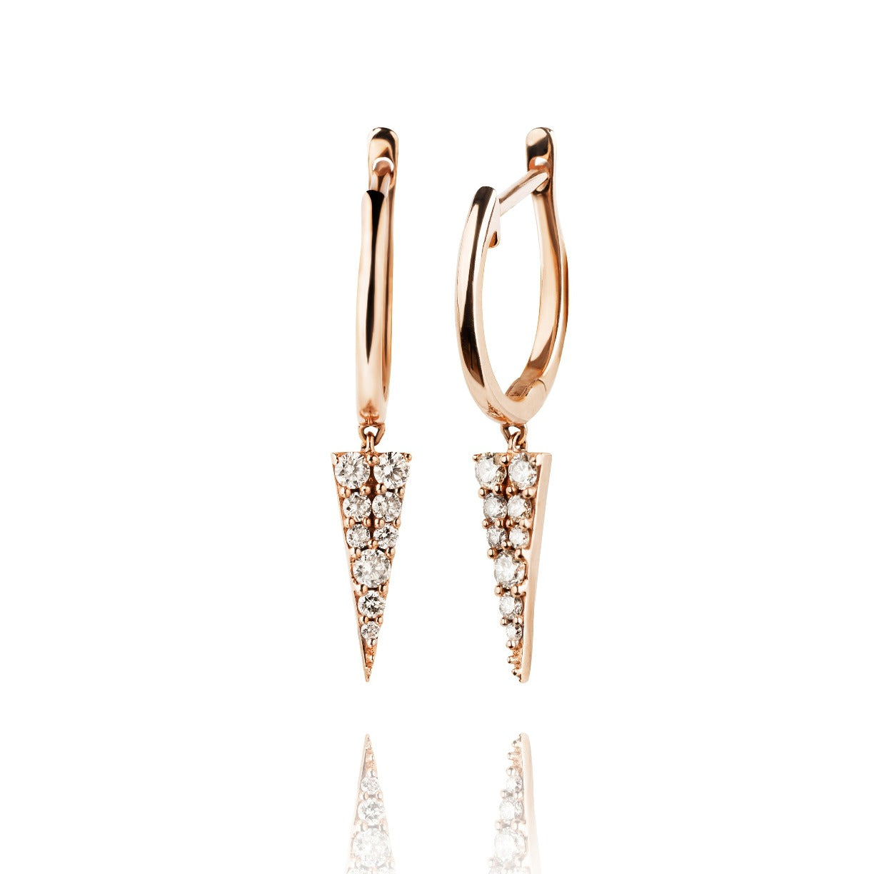 rose gold spike earring