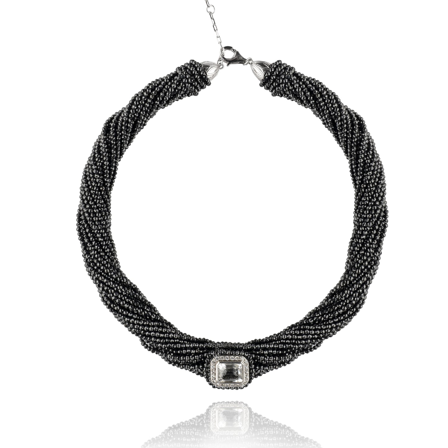 Tornado Black Zircon Necklace