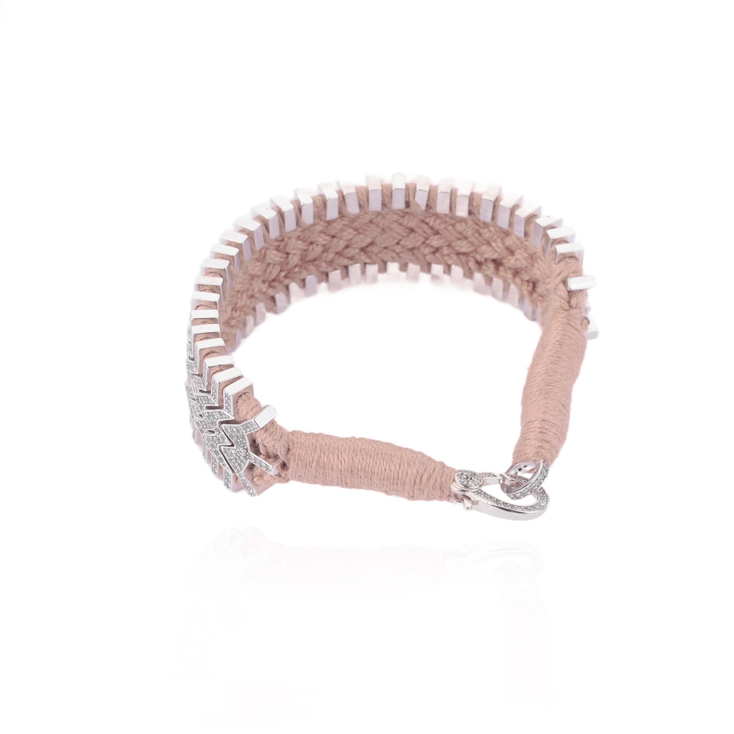 Trancoso Nude bracelet in 925 silver and diamonds